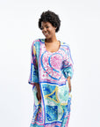 GERMANA LONG 3/4 SLEEVE DRESS