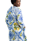 SANTORINI SHORT LINEN SARIAN