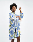 SANTORINI SHORT LINEN SARIAN