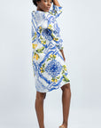 SANTORINI SHORT LINEN SARIAN