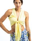 ORNELLA SLEEVE TURN LINEN BOLERO