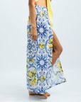 LINEN PANTS WITH SLIT