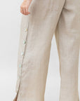 LIA PEARL BUTTONS LINEN PANTS