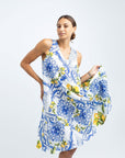 MIKONOS SHORT LINEN DRESS
