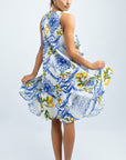MIKONOS SHORT LINEN DRESS