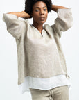 BLUSA LINO MIDI GIOIA