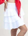SARA LINEN MINISKIRT