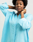 ALEXA MIDI LINEN DRESS