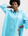 ALEXA MIDI LINEN DRESS