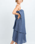CRISTINA MIDI LINEN DRESS