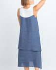CRISTINA MIDI LINEN DRESS