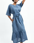 HYDRA LONG LINEN DRESS