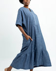 HYDRA LONG LINEN DRESS