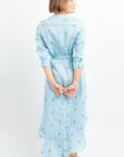 VESTIDO LARGO LINO VOLANTES KANT