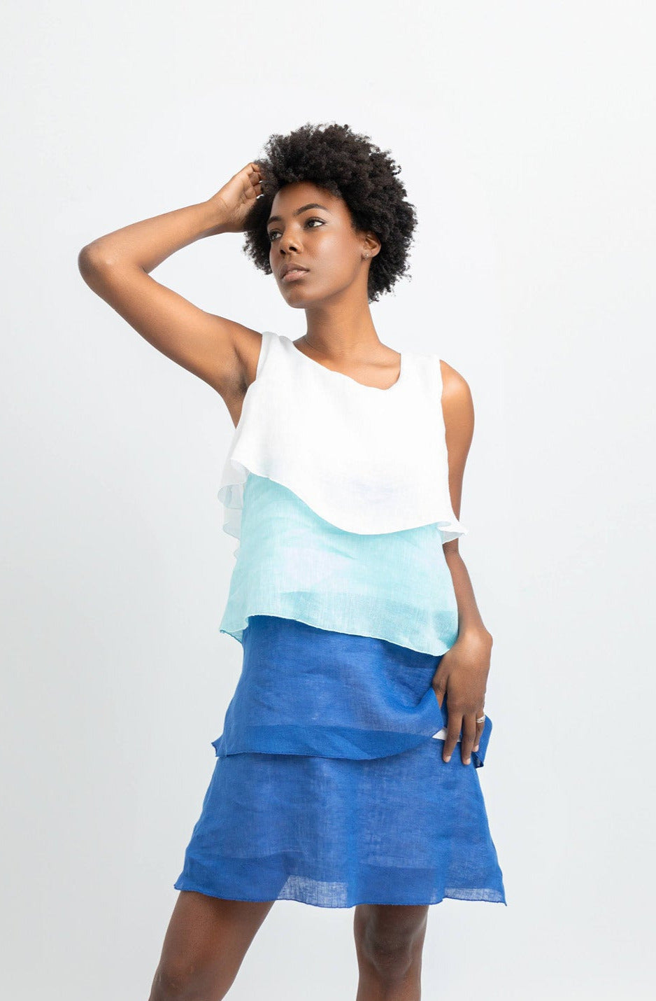 OLIVIA SHORT LINEN DRESS – Mediterraneo Boutique Italiana