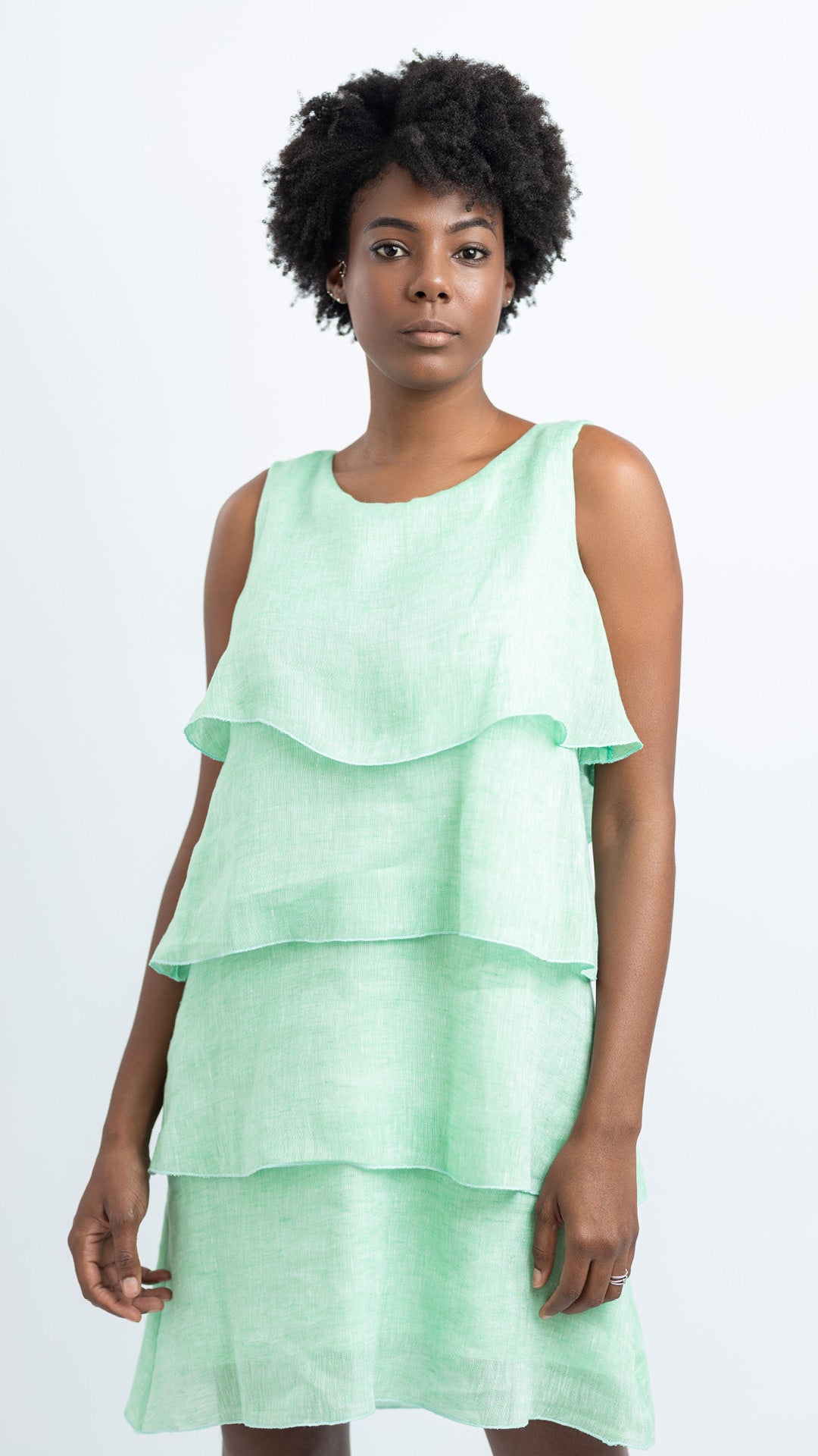 OLIVIA SHORT LINEN DRESS – Mediterraneo Boutique Italiana