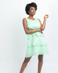 OLIVIA SHORT LINEN DRESS