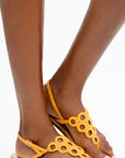 SANDALIAS DE CROCHET HECHAS A MANO AMARILLAS