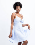 SUSY SHORT LINEN DRESS
