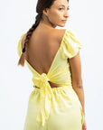 SUSY SHORT LINEN JUMPSUIT
