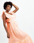 VICTORIA LONG LINEN DRESS