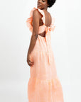 VICTORIA LONG LINEN DRESS
