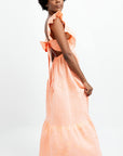 VICTORIA LONG LINEN DRESS