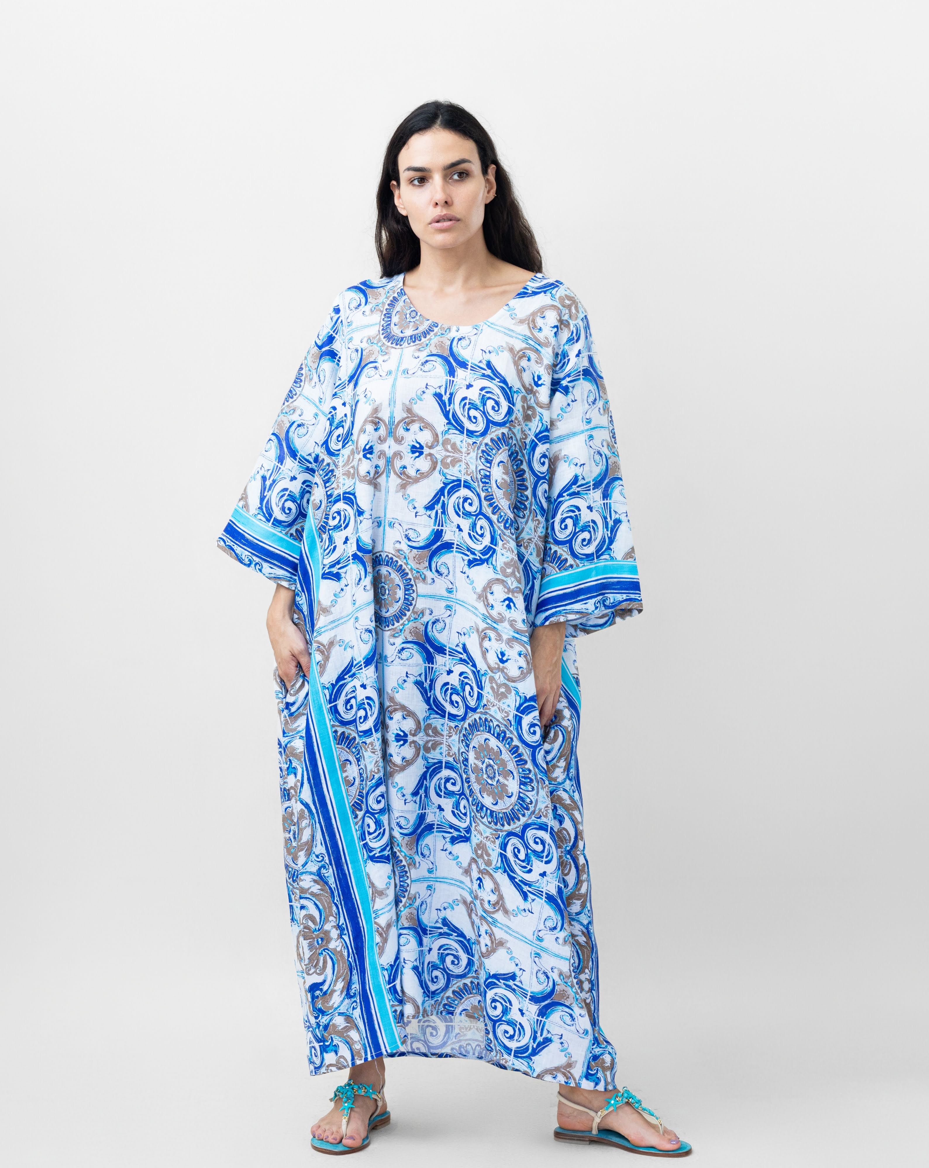 GERMANA LONG 3/4 SLEEVE DRESS