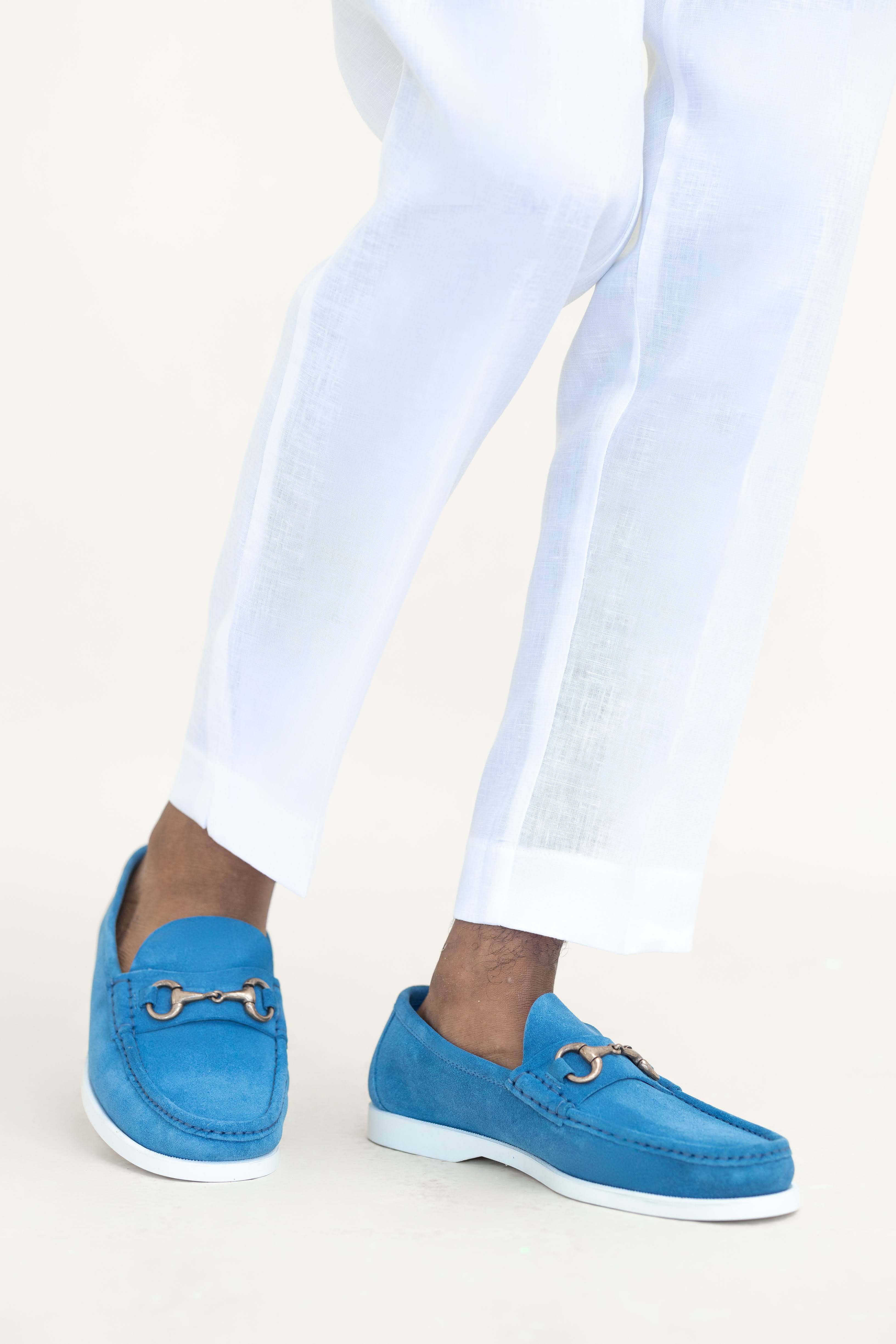 LEATHER MOCCASINS WITH CLAMP