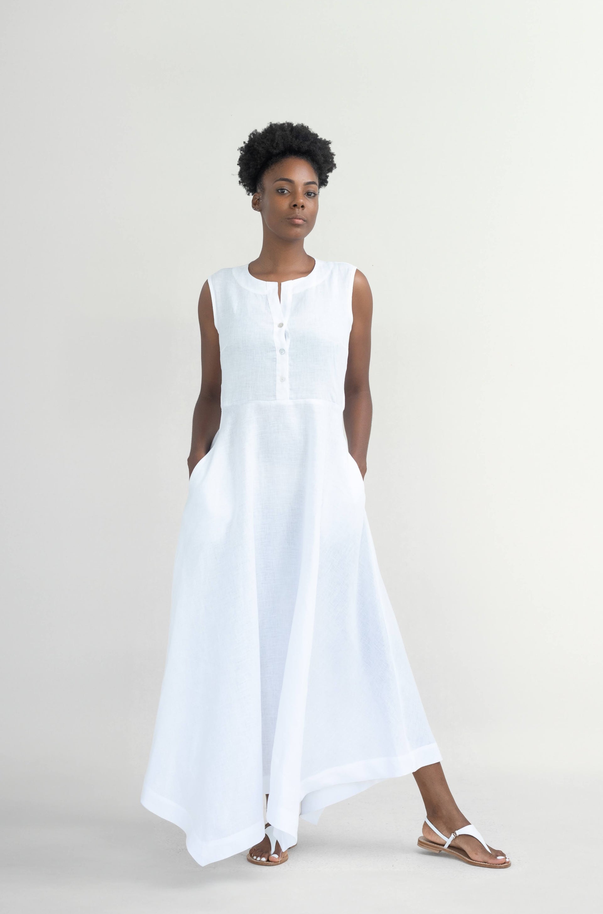 LISA LONG LINEN DRESS – Mediterraneo Boutique Italiana