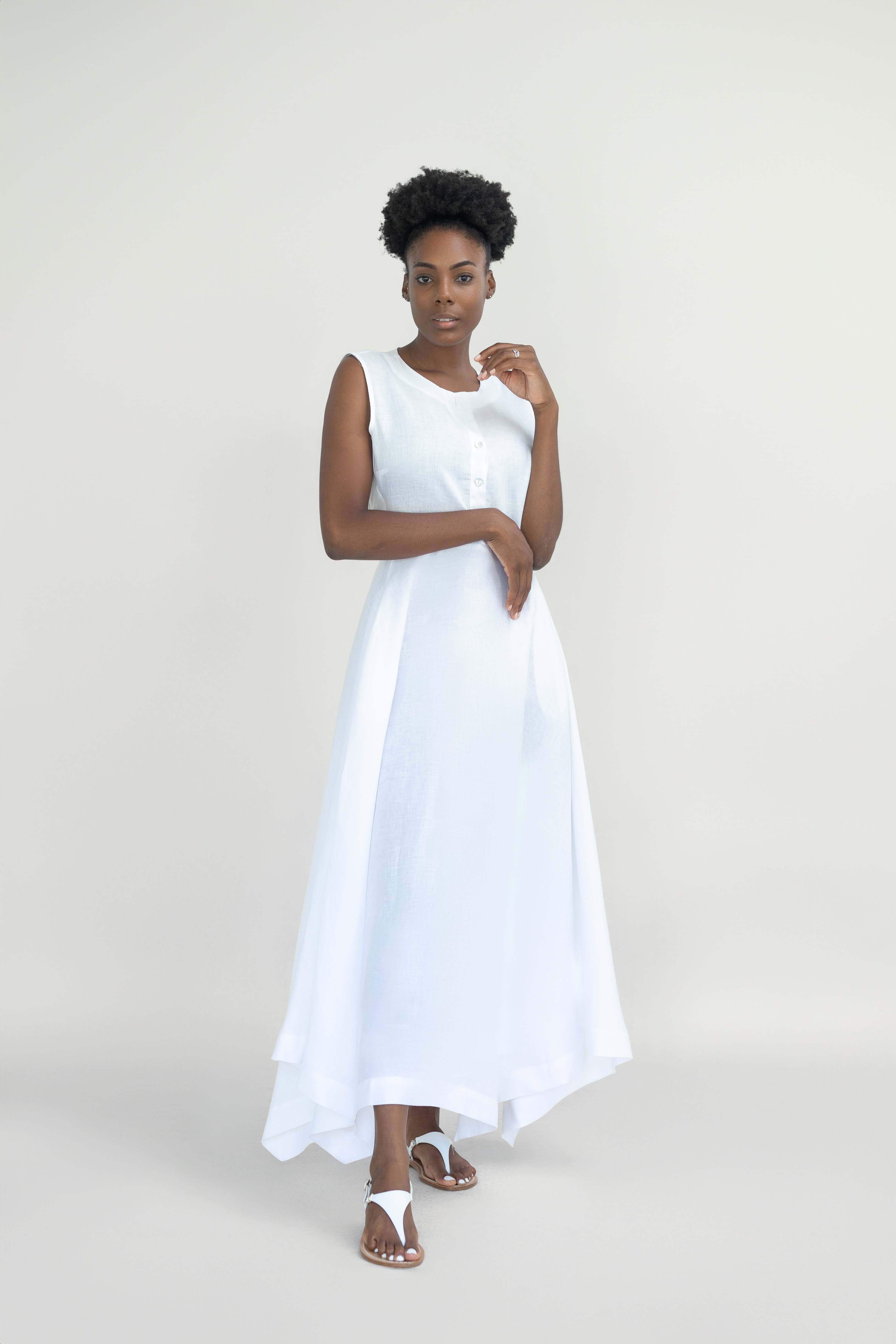 LISA LONG LINEN DRESS Mediterraneo Boutique Italiana LISA LONG LINEN DRESS Mediterraneo Boutique Italiana